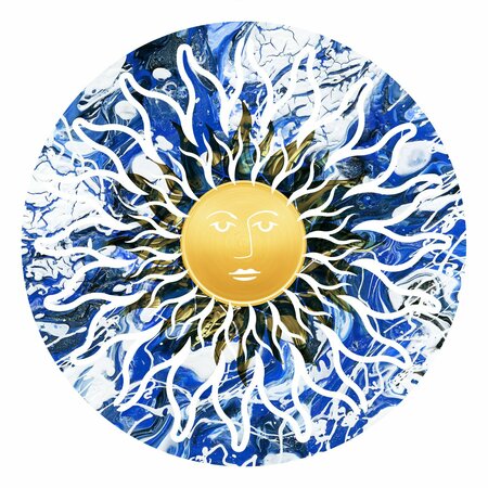 NEXT INNOVATIONS Soleil Sun Face Wall Art 101410062-SOLEIL